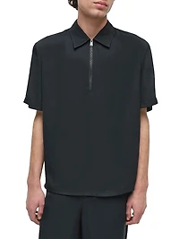 Ethan Popover Zip Polo Sweater