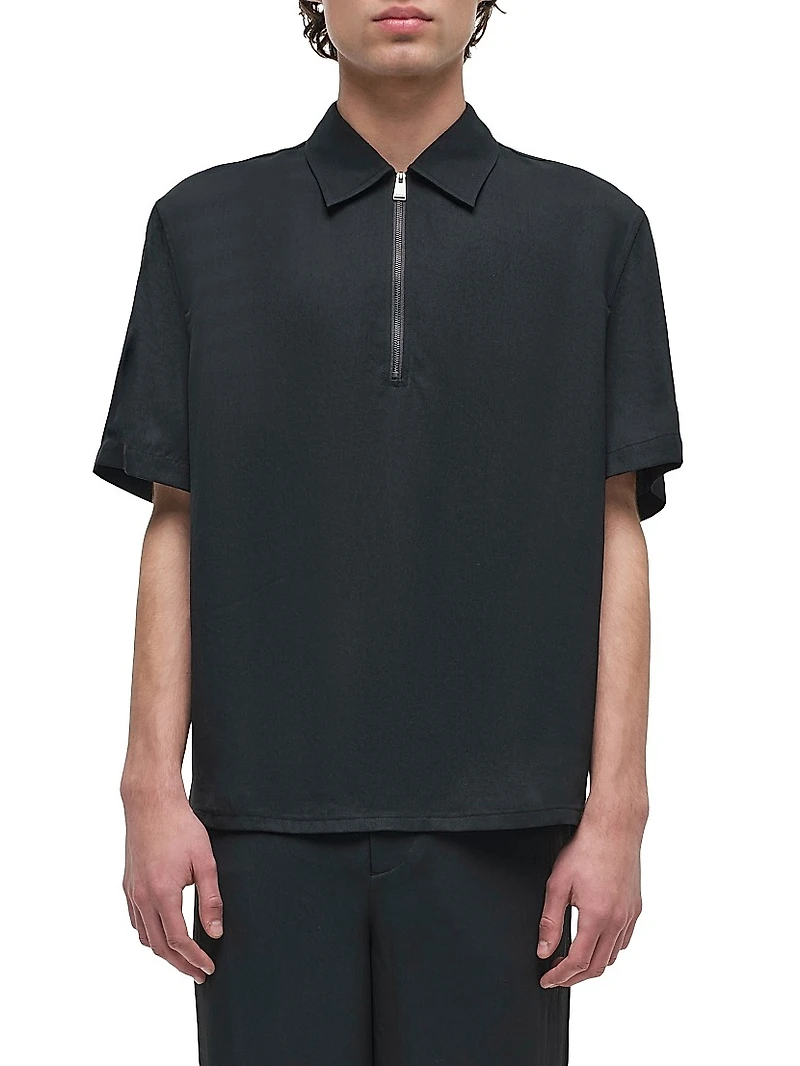 Ethan Popover Zip Polo Sweater