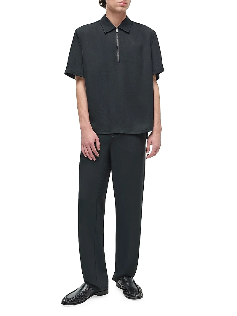 Ethan Popover Zip Polo Sweater