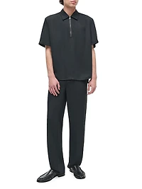 Ethan Popover Zip Polo Sweater