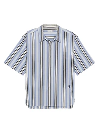 Deacon Striped Cotton Oversized Shirt