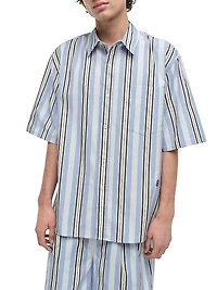 Deacon Striped Cotton Oversized Shirt