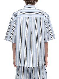 Deacon Striped Cotton Oversized Shirt