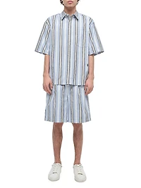 Deacon Striped Cotton Oversized Shirt