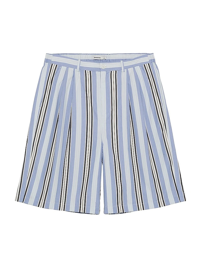 Hugh Striped Oversized Shorts