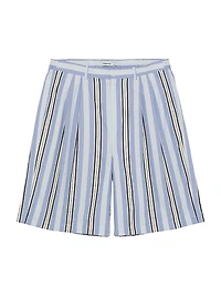 Hugh Striped Oversized Shorts