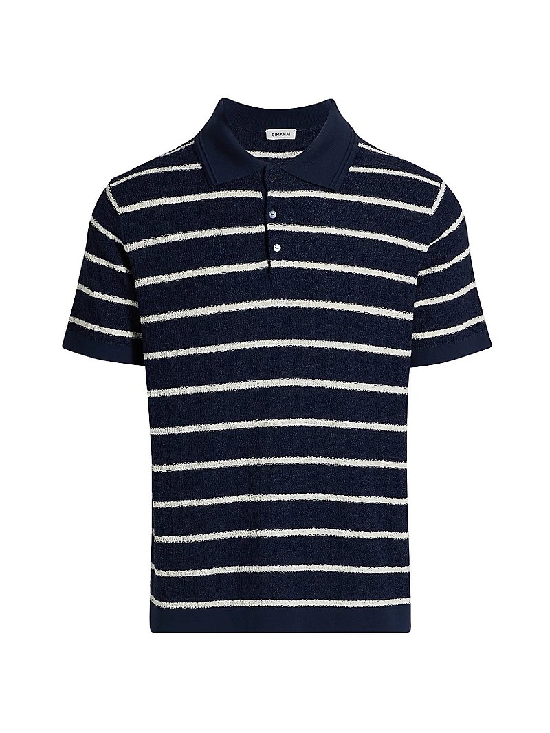 Calum Cotton-Silk Polo Shirt