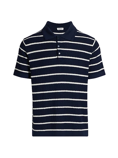 Calum Cotton-Silk Polo Shirt