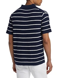 Calum Cotton-Silk Polo Shirt