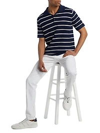 Calum Cotton-Silk Polo Shirt