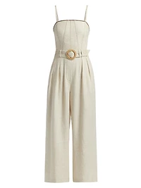 Nadia Belted Wide-Leg Jumpsuit