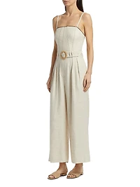 Nadia Belted Wide-Leg Jumpsuit