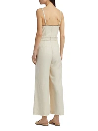 Nadia Belted Wide-Leg Jumpsuit