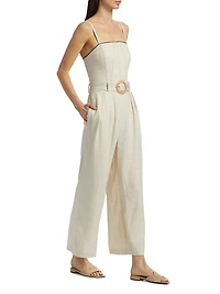 Nadia Belted Wide-Leg Jumpsuit