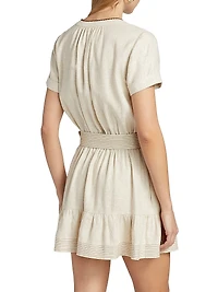 Beatriz Linen-Blend Minidress