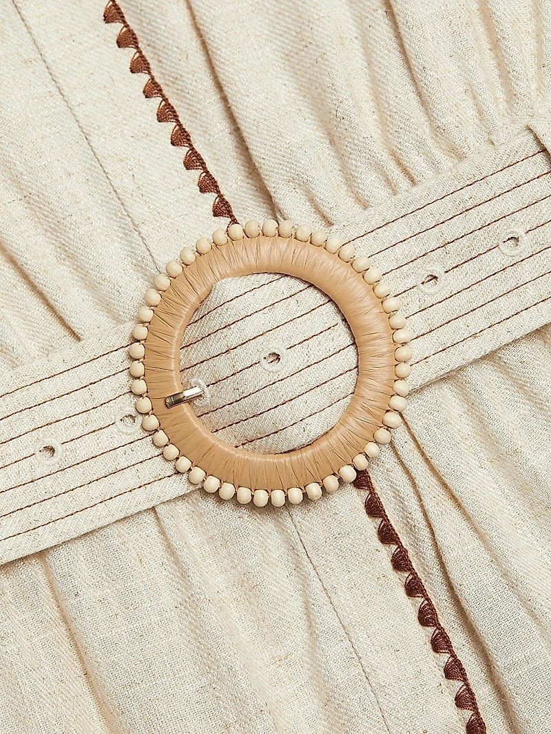 Beatriz Linen-Blend Minidress