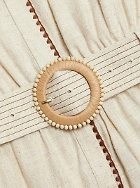 Beatriz Linen-Blend Minidress