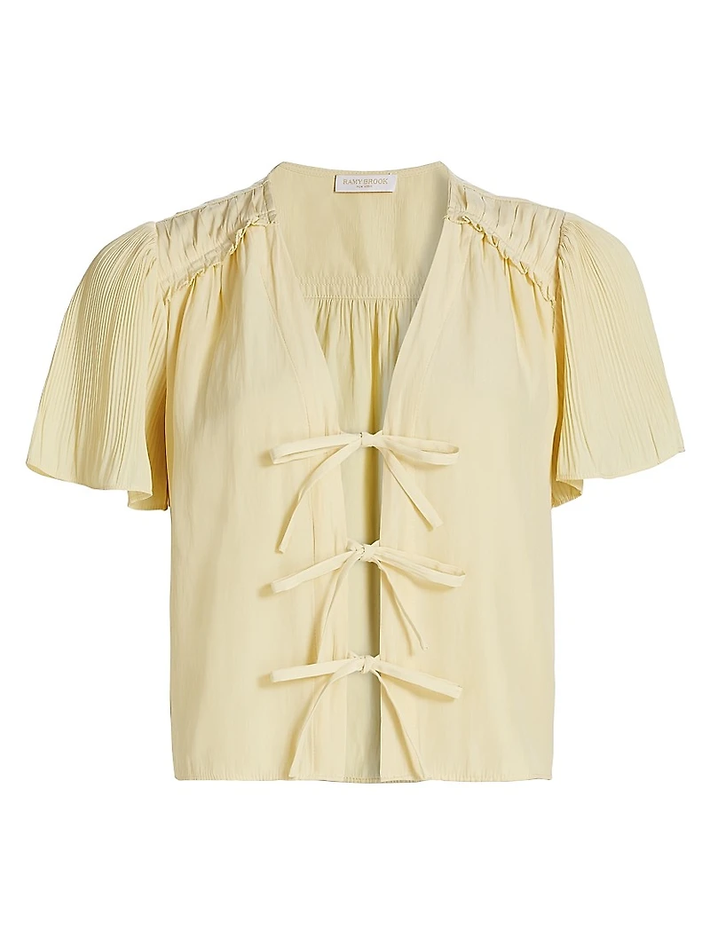 Selene Tie-Front Blouse
