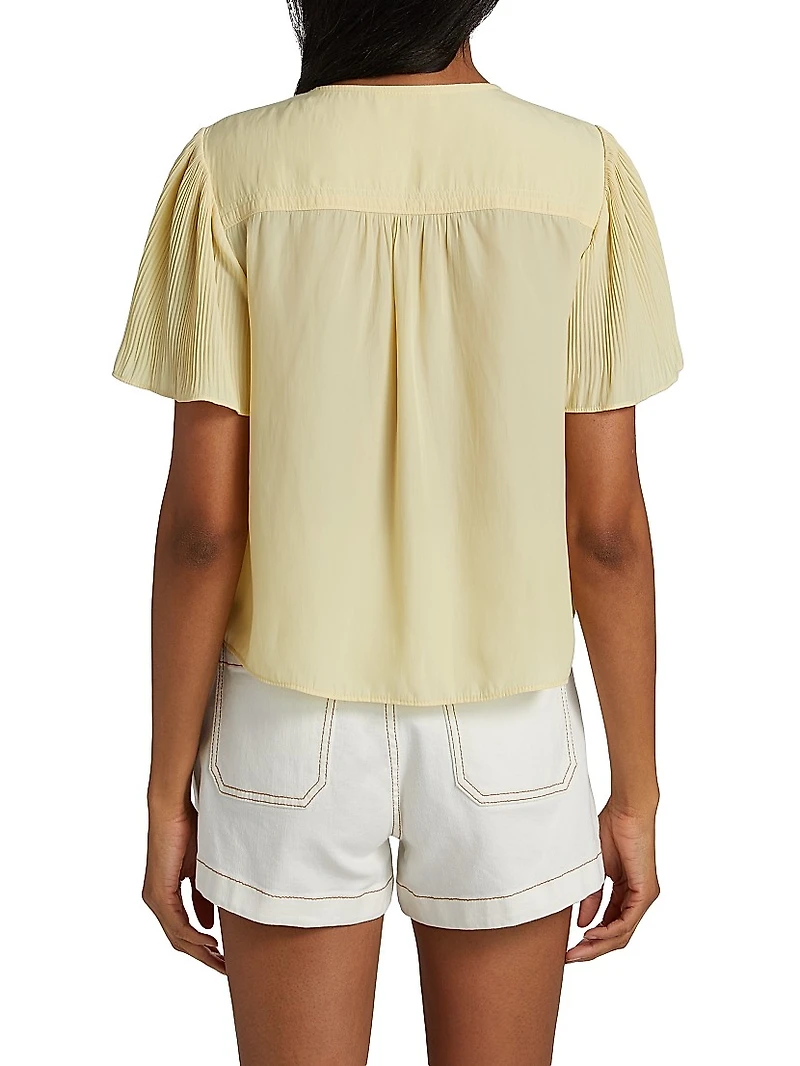 Selene Tie-Front Blouse