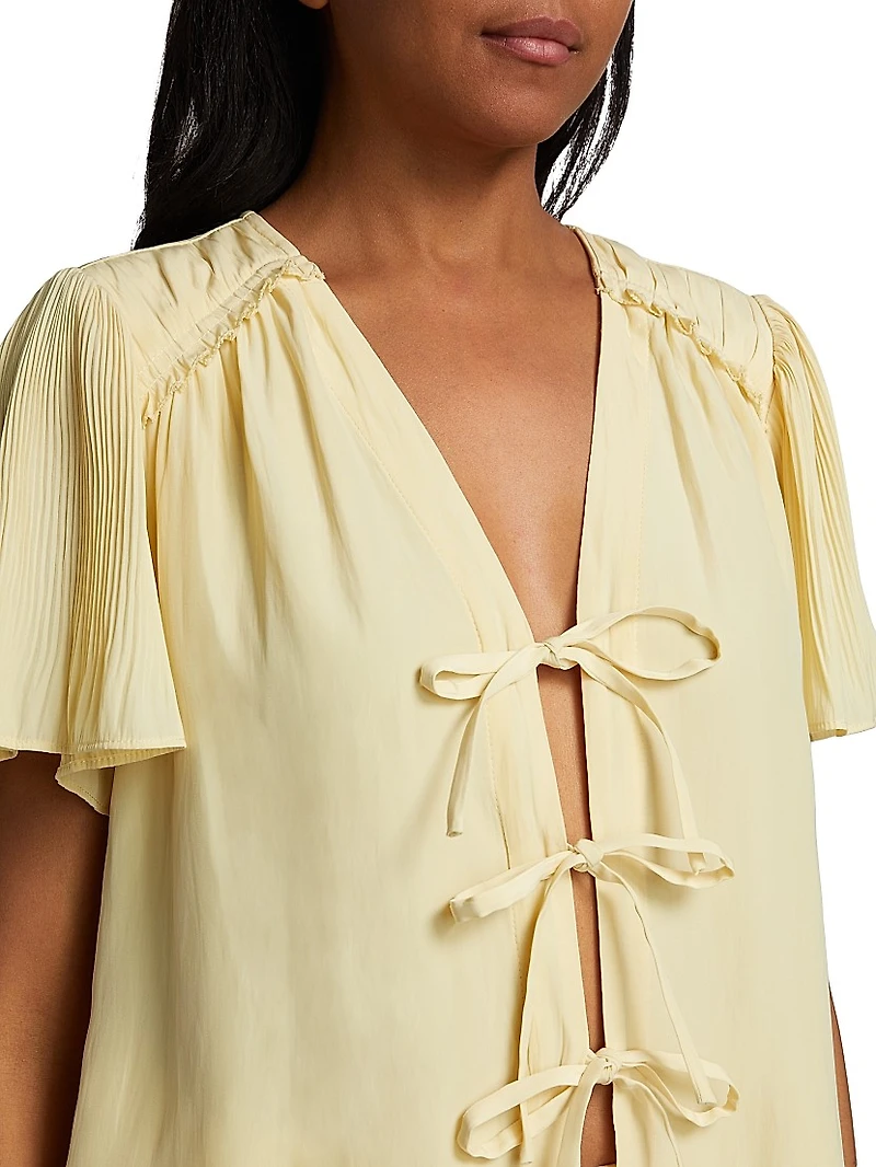 Selene Tie-Front Blouse
