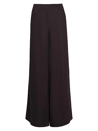 Dees High-Rise Wide-Leg Trousers