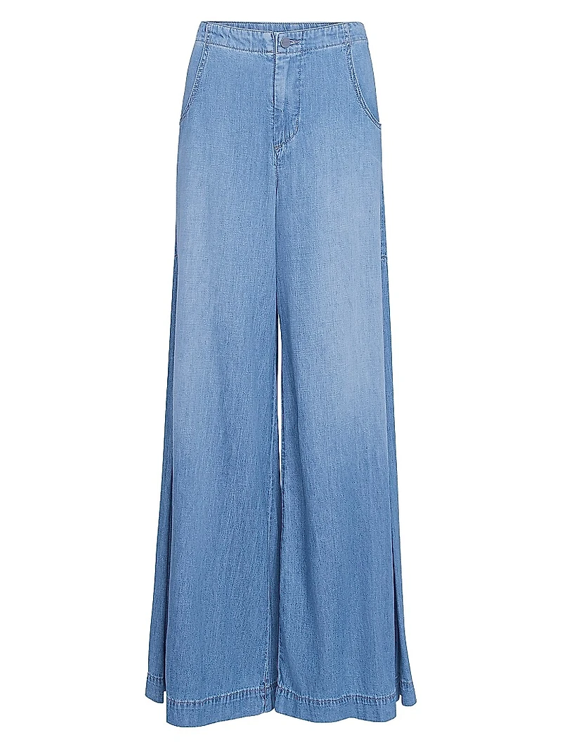 Lulu Faded Wide-Leg Jeans