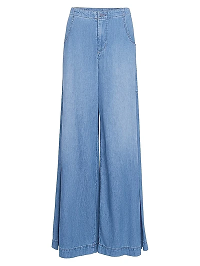 Lulu Faded Wide-Leg Jeans