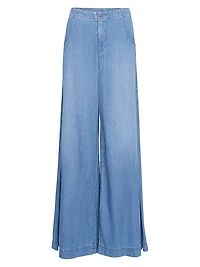 Lulu Faded Wide-Leg Jeans