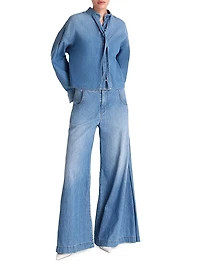 Lulu Faded Wide-Leg Jeans