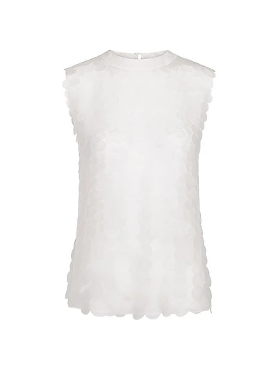 Shell Semi-Sheer Silk Top