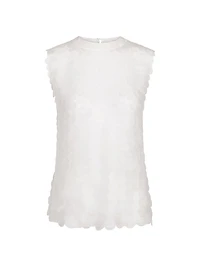 Shell Semi-Sheer Silk Top