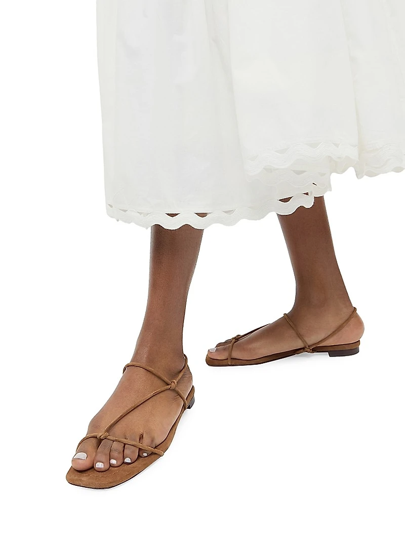 Eleanor Strappy Suede Sandals