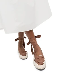 Wilson Flat Ankle-Wrap Espadrilles