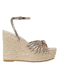 Pamela Mignon 130MM Knot Wedge Sandals
