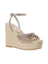Pamela Mignon 130MM Knot Wedge Sandals