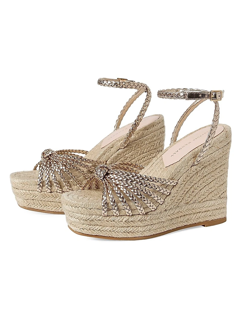 Pamela Mignon 130MM Knot Wedge Sandals