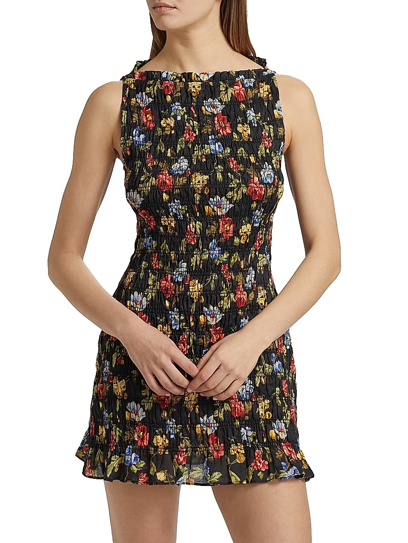 Gianna Floral Smocked Minidress