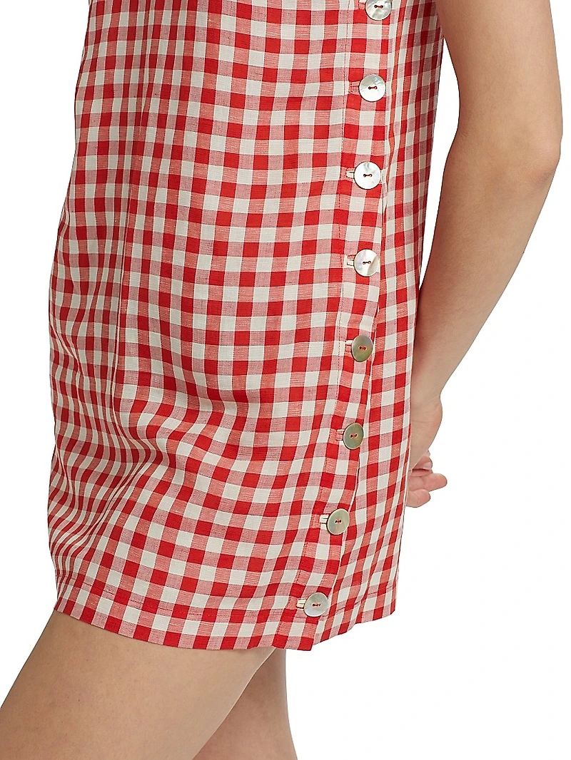 Coralie Gingham Mini Shift Dress