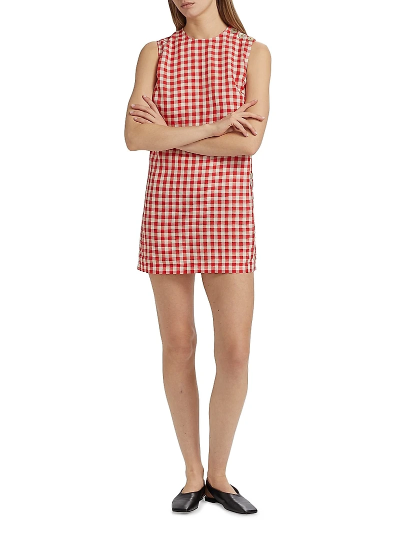 Coralie Gingham Mini Shift Dress