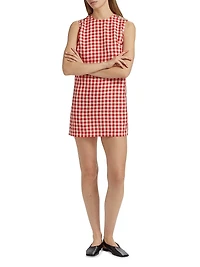 Coralie Gingham Mini Shift Dress
