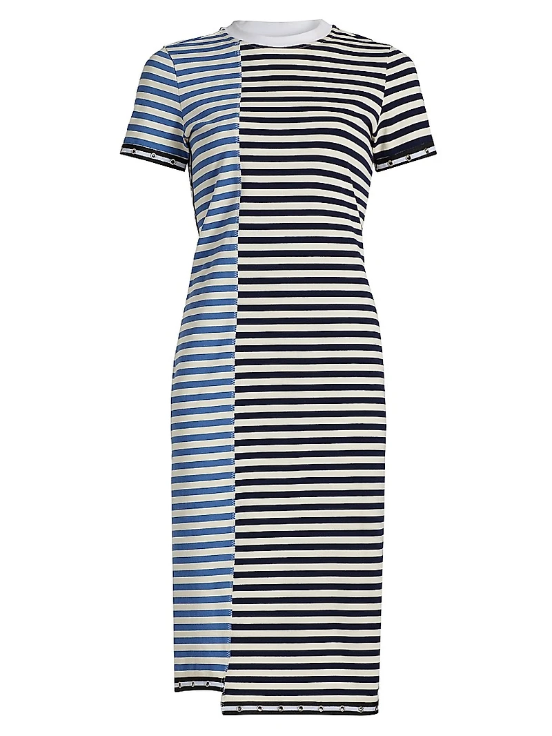 Multi-Stripe T-Shirt Dress
