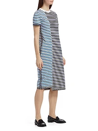 Multi-Stripe T-Shirt Dress