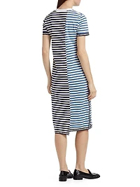 Multi-Stripe T-Shirt Dress
