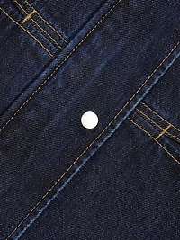 Boxy Peplum Hem Denim Jacket