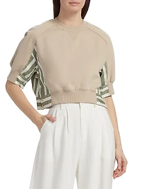 Sweatshirt Combo Midi-Dress