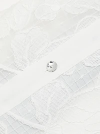 Corded Lace Organza Minidress