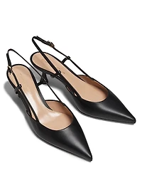 Ascent 55MM Leather Slingback Pumps