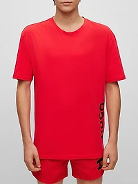 Cotton-Jersey T-Shirt with SPF 50+ UV Protection