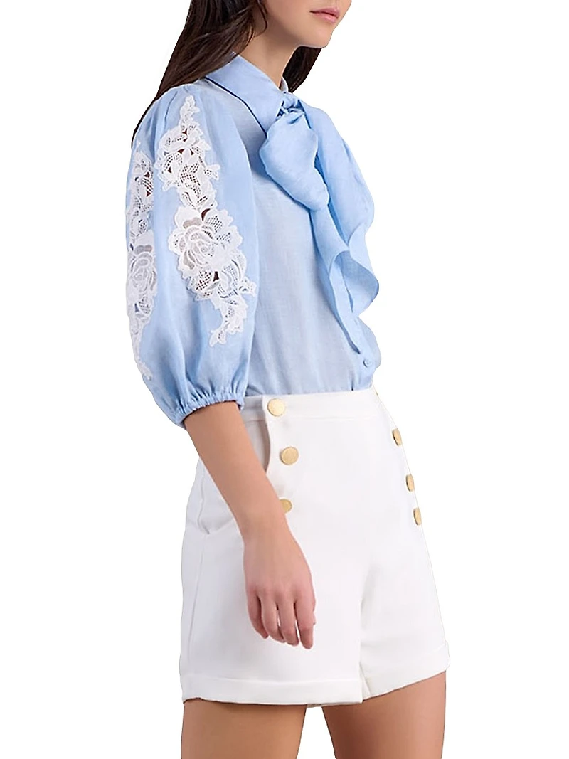 Abbie Floral Embroidered Blouse