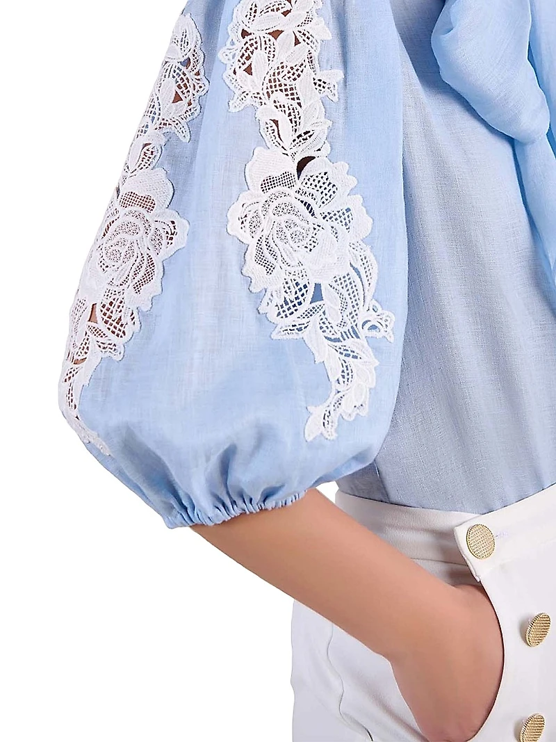 Abbie Floral Embroidered Blouse